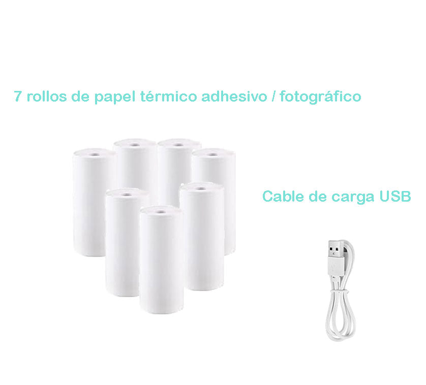 Mini Impresora StickiPop Portátil Bluetooth – Ideal para Niños y Regalo