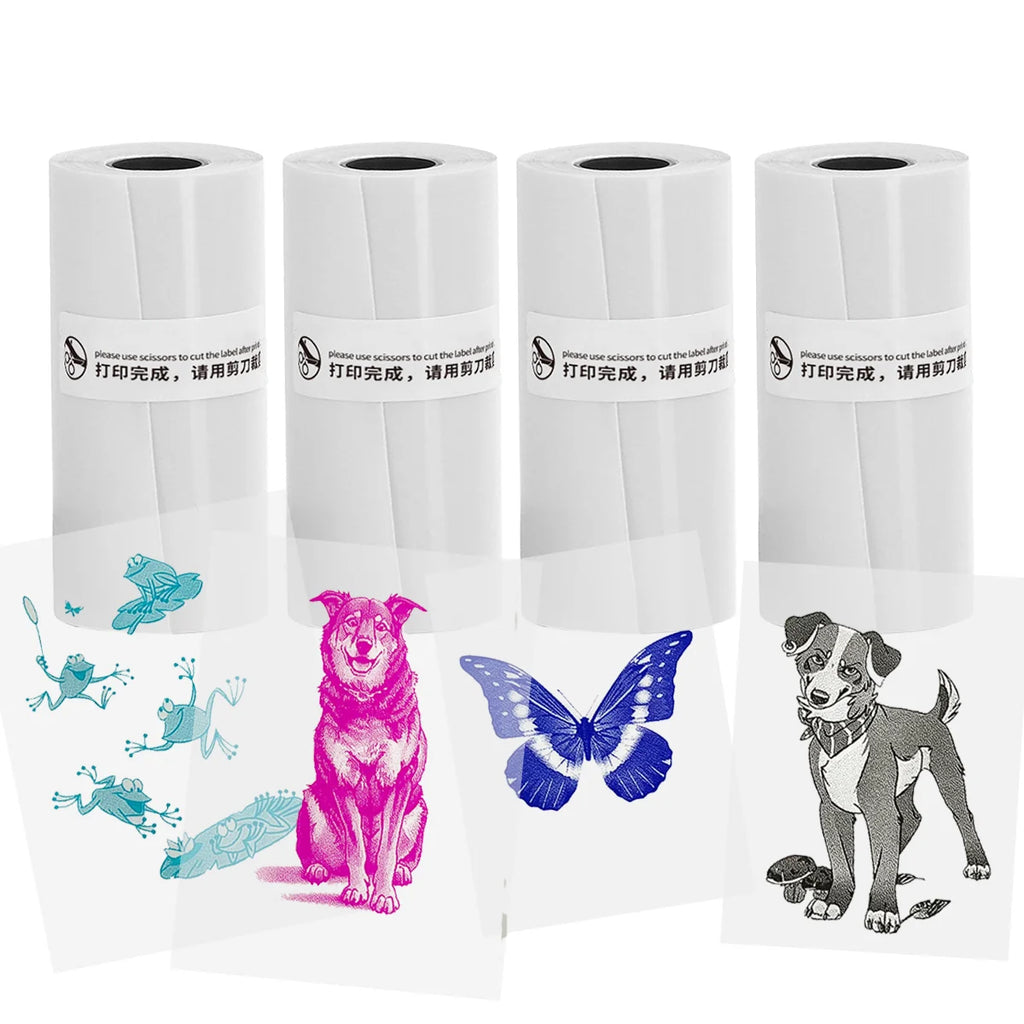 3 Rolls of Mini Printer Paper, Thermal Paper, Printable Stickers for Pocket Thermal Printers