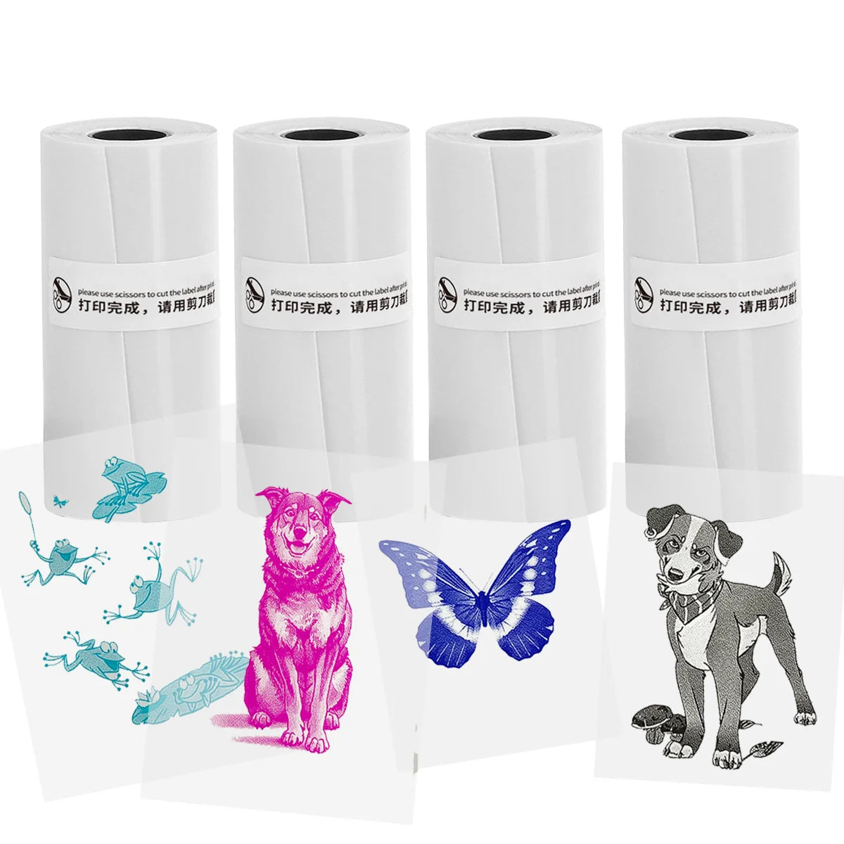 3 Rolls of Mini Printer Paper, Thermal Paper, Printable Stickers for Pocket Thermal Printers